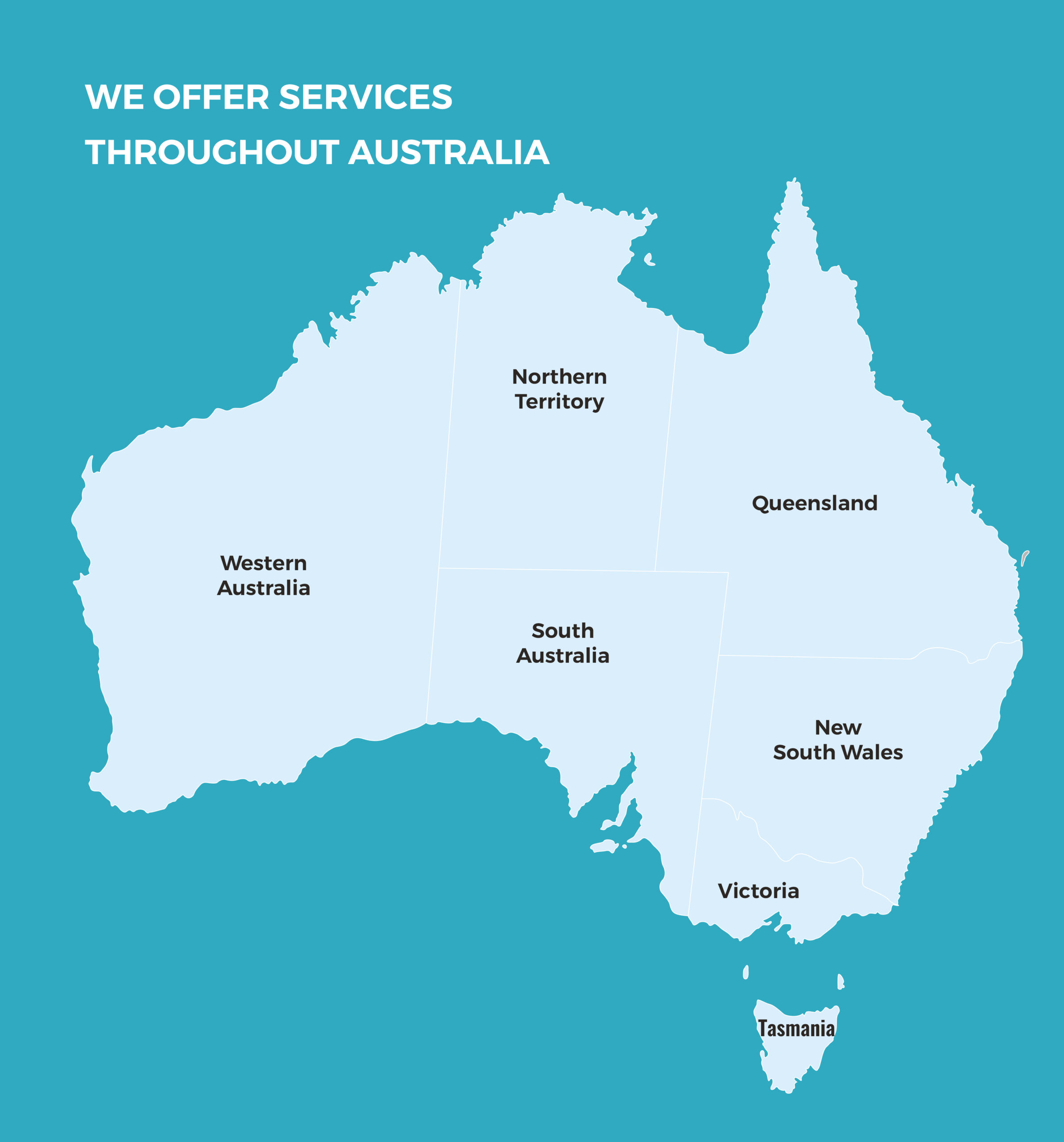 services throughout australia